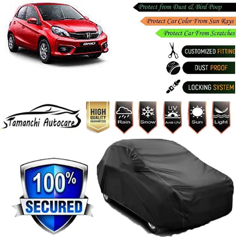 Tamanchi Autocare Car Cover For Honda Brio  (Black)