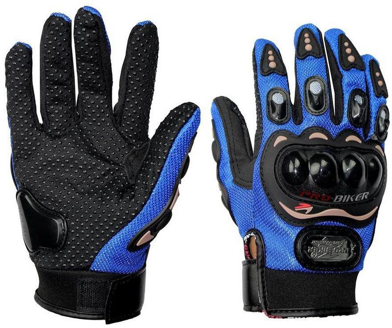 Probiker PB7G3 Hand Grip for Bike Motorcycle Scooter - (Blue L) Riding Gloves  (Blue, Black)