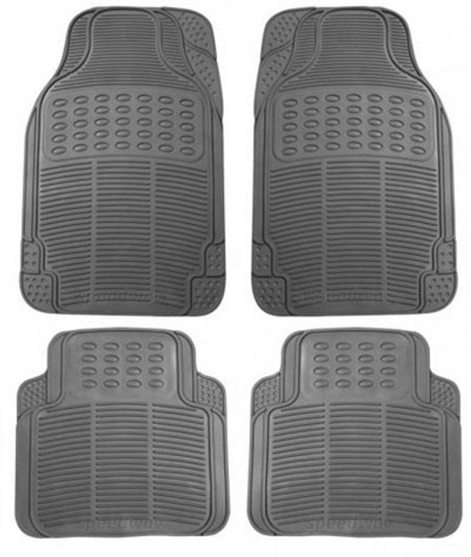 UNIQUE Rubber Standard Mat For Honda Jazz  (Grey)