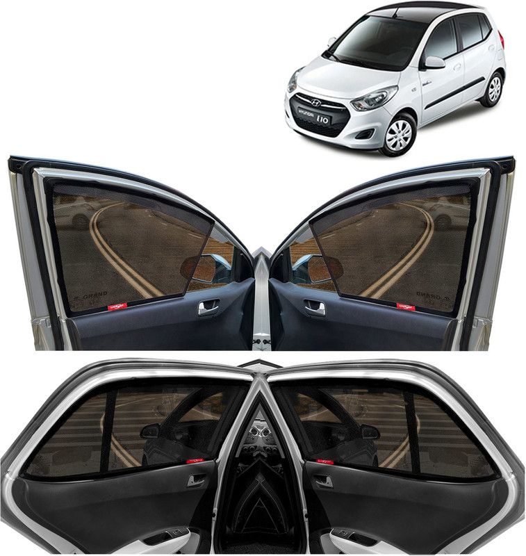 Kingsway Side Window Sun Shade For Hyundai i10  (Black)