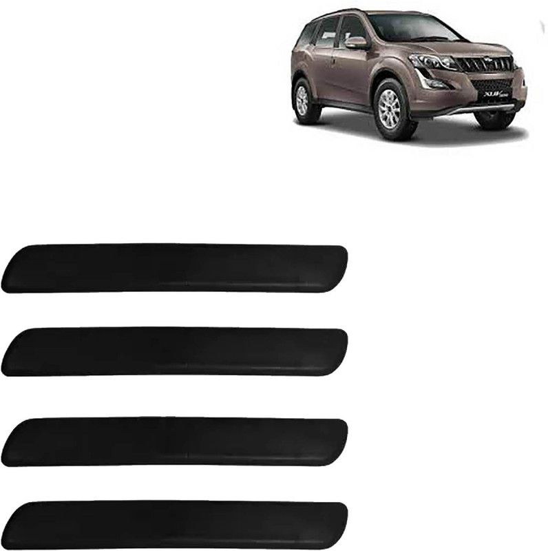 Rhtdm Silicone Car Bumper Guard  (Black, Pack of 4, Mahindra, XUV 500)
