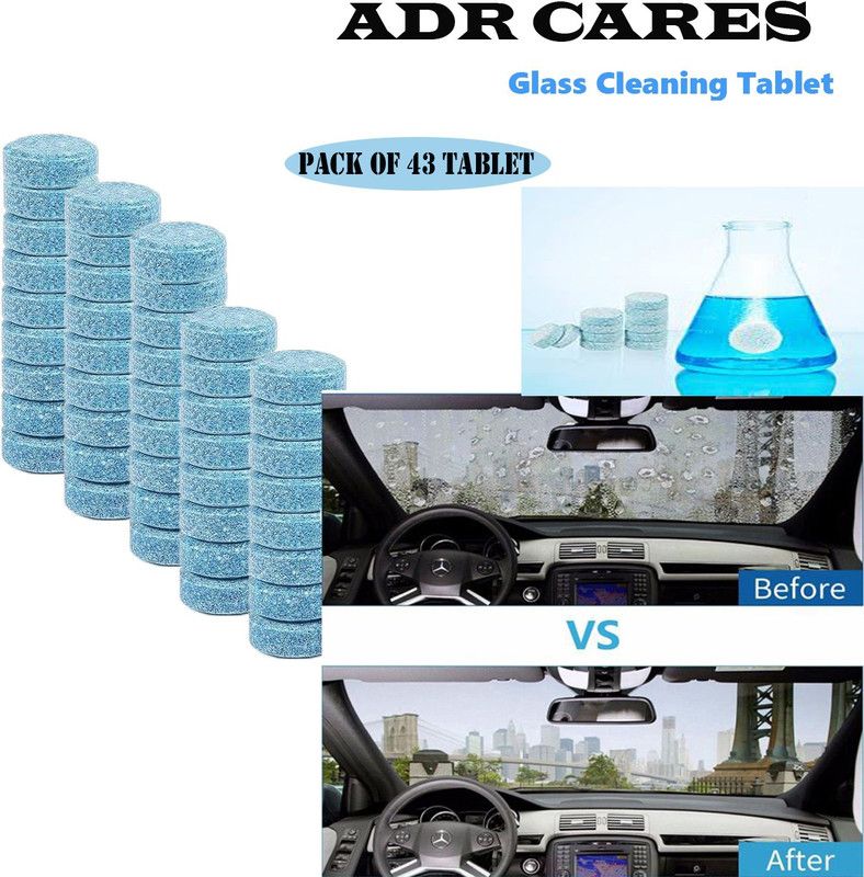 ADR CARES CONCENTRATE TABLET PACK OF 43 TABLETS (3gm) = 129gm Tablet Concentrate Vehicle Glass Cleaner  (129 g)