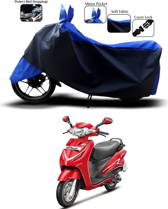 SEBOMGO Waterproof Two Wheeler Cover for Hero  (Duet, Blue)