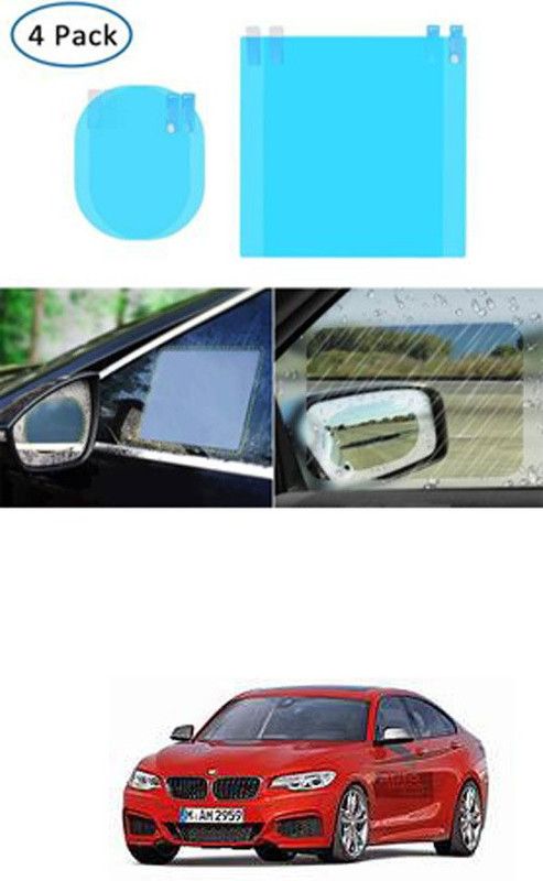 FKOK Car Side View Mirror Waterproof Anti-Fog Film For 1 Series Car Mirror Rain Blocker  (Blue)