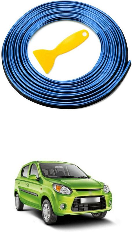 PRTEK Plastic Car Door Guard  (Blue, Pack of 1, Maruti, Alto 800)