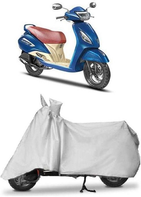 DgTrendz Two Wheeler Cover for TVS  (Jupiter, Silver)