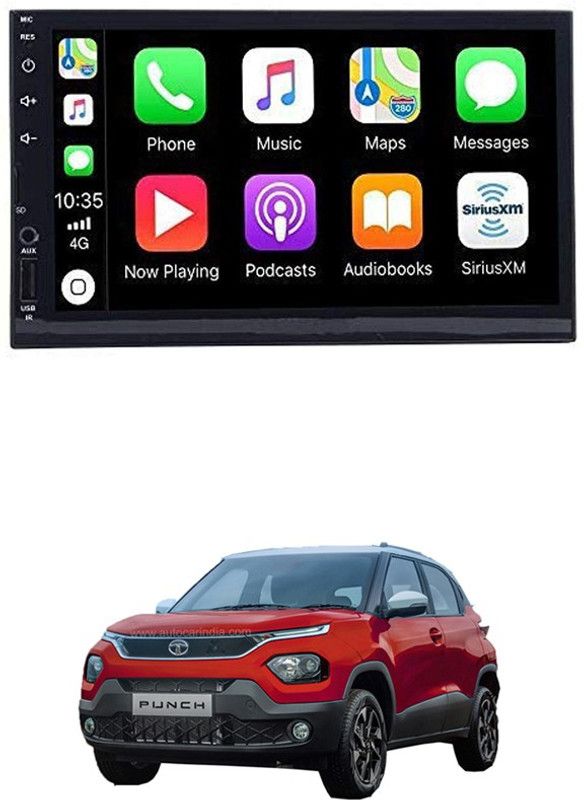 MATIES 7 INCH Full Double Din Car Screen Stereo Media Player Audio Video Touch Screen Stereo Full HD with MP3/MP4/MP5/USB/FM Player/WiFi/Bluetooth & Mirror Link For Punch Car Stereo  (Double Din)