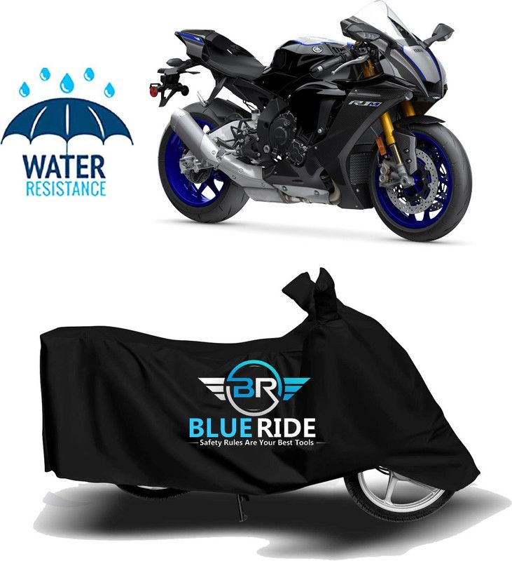 BLUERIDE Two Wheeler Cover for Yamaha  (YZF R1M, Black)