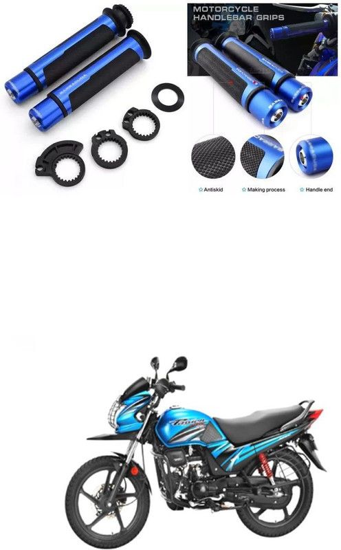 PECUNIA Metal Handle Grip Handlebar Ends with Aluminium Insert 312 Handle Bar Grip For Mahindra Pantero  (Pack of 2)