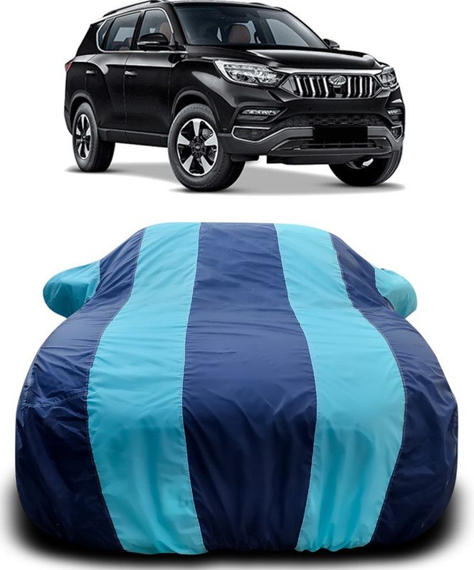 Genipap Car Cover For Mahindra Alturas G4 (With Mirror Pockets)  (Blue, Blue)