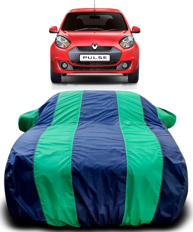Elegance Car Cover For Renault Pulse (With Mirror Pockets)  (Blue, Green)