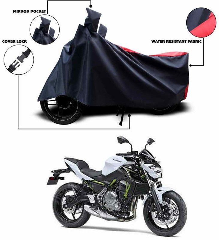 Rhtdmm Waterproof Two Wheeler Cover for Kawasaki  (Red)