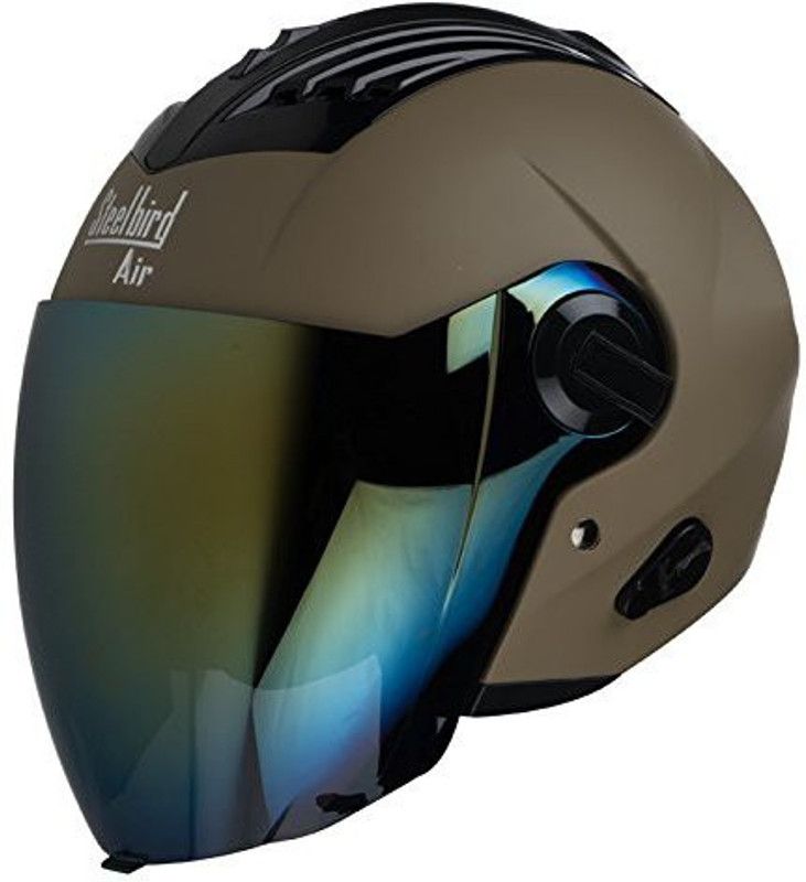 Steelbird Air SBA-3 Motorbike Helmet  (Brown)