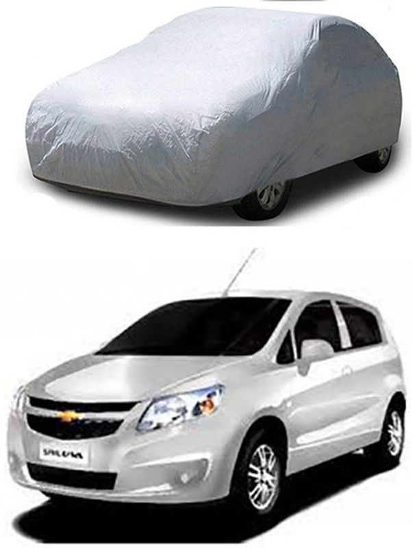 THE REAL ARV Car Cover For Chevrolet Sail U-VA (With Mirror Pockets)  (Silver)