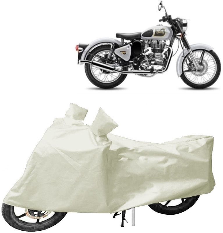 MoTRoX Two Wheeler Cover for TVS  (Phoenix, White)