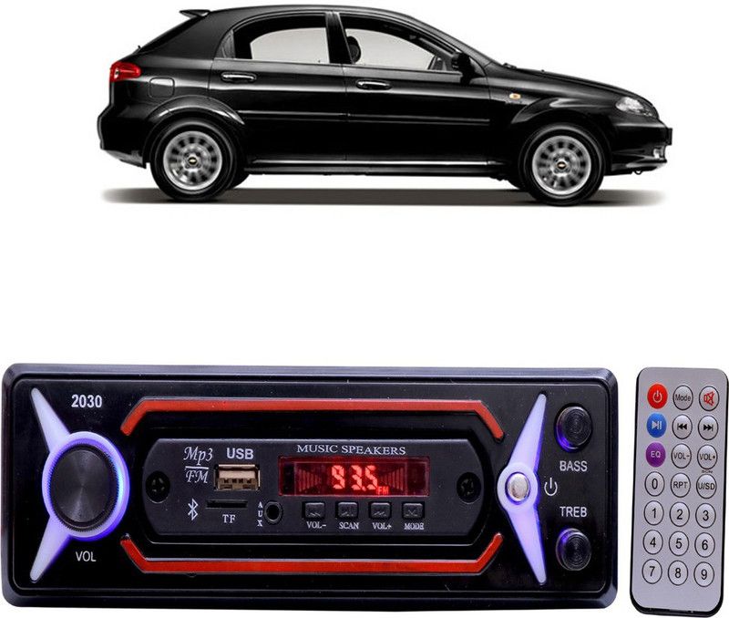 JBRIDERZ JB-2030 Red BLUETOOTH/USB/SD/AUX/FM/MP3 Car Stereo ( Single Din) E-86 Car Stereo  (Single Din)