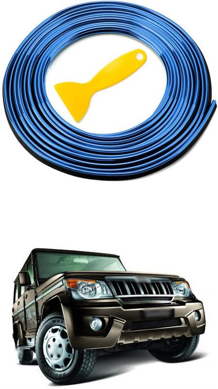 PRTEK Plastic Car Door Guard  (Blue, Pack of 1, Mahindra, Bolero)