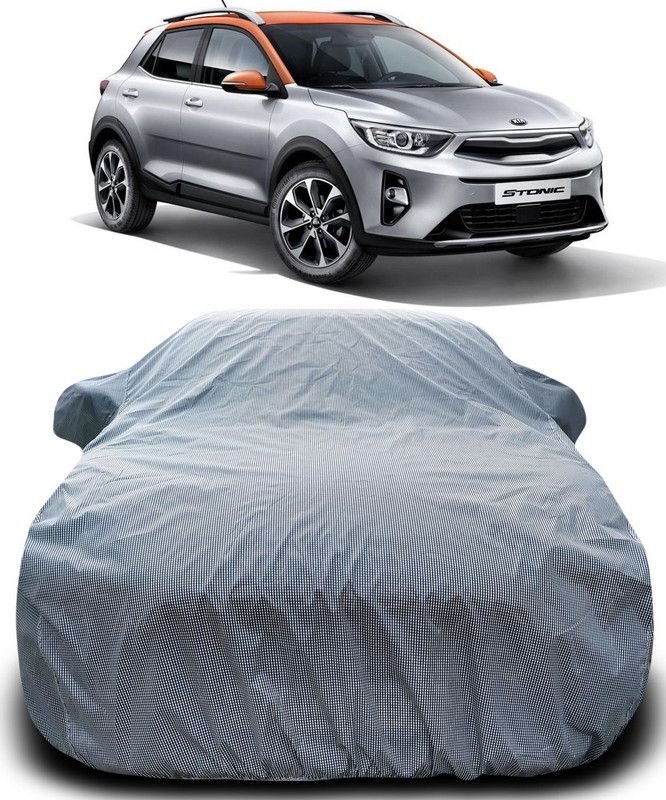 THE REAL ARV Car Cover For Kia Stonic (With Mirror Pockets)  (Black, White)