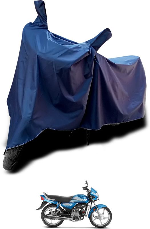 GOSHIV-car and bike accessories Waterproof Two Wheeler Cover for Hero  (CD deluxe, Blue)