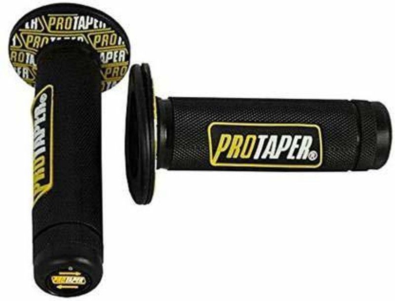 xtremebikers protaper gripset black yellow 2 Handle Bar Grip For Universal For Bike Universal For Bike  (Pack of 2)