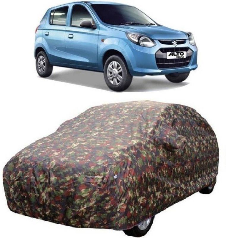 Bullseye Car Cover For Maruti Suzuki Alto 800 (With Mirror Pockets)  (Multicolor)
