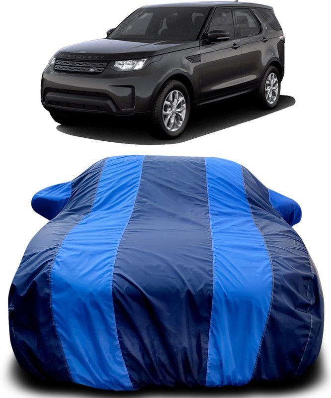 MoTRoX Car Cover For Land Rover Discovery (With Mirror Pockets)  (Blue, Blue)