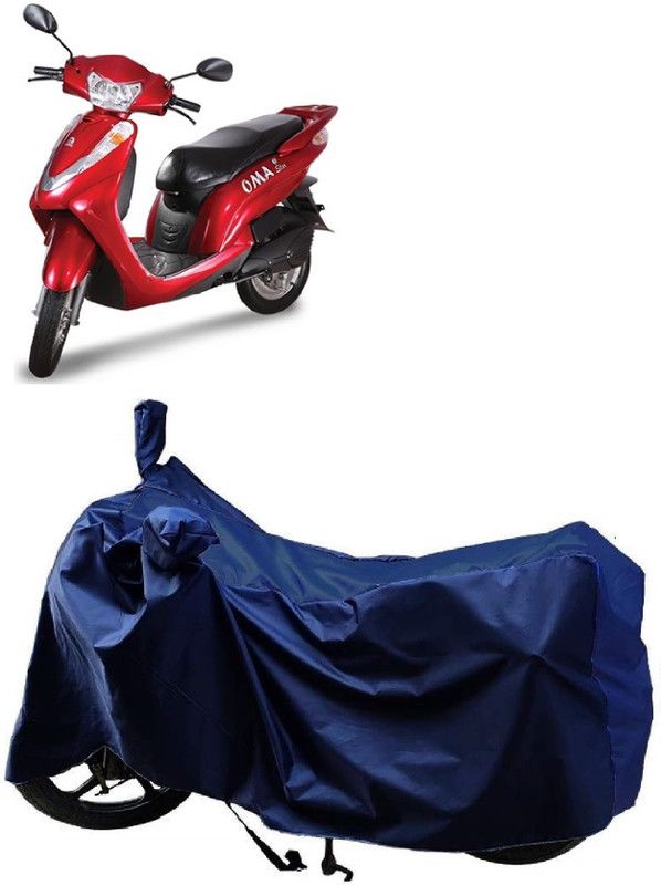 Autoprime Two Wheeler Cover for Lohia  (Oma Star, Blue)