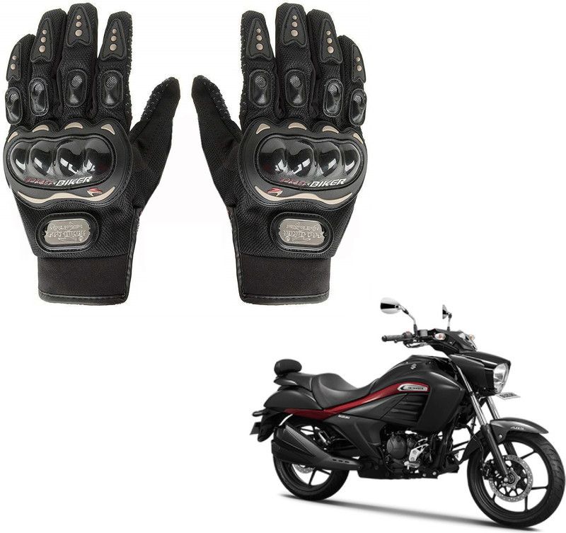 AuTO ADDiCT Bike / Motorcycle Riding Gloves (Black,XL) For Suzuki Intruder Riding Gloves  (Black)