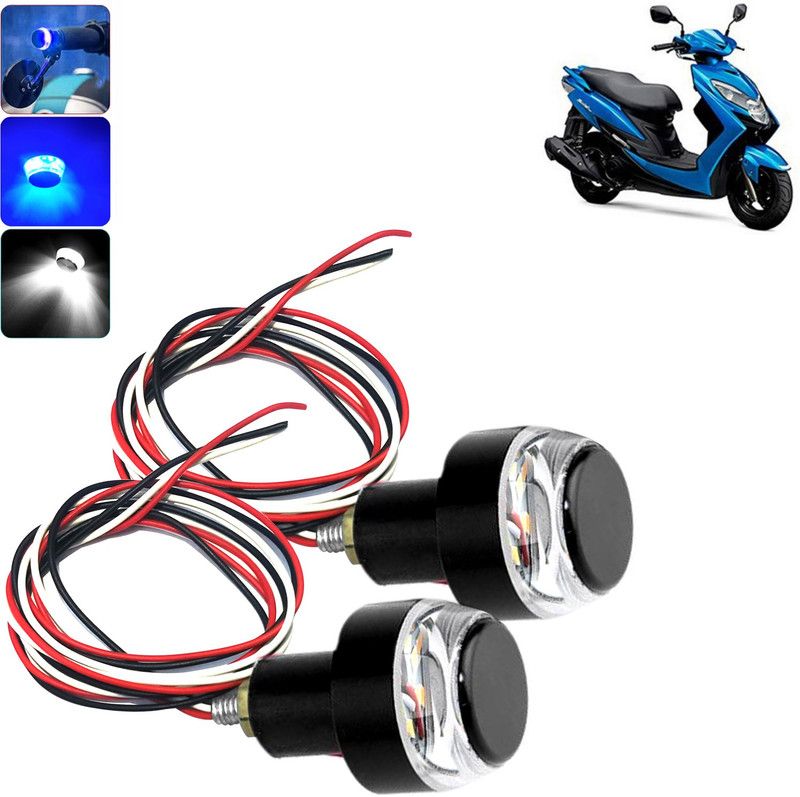 DvineAutoFashionZ LED Indicator Light for Swish(Blue, White)_HLBLU158 Bike Handlebar Weights  (2 Black)