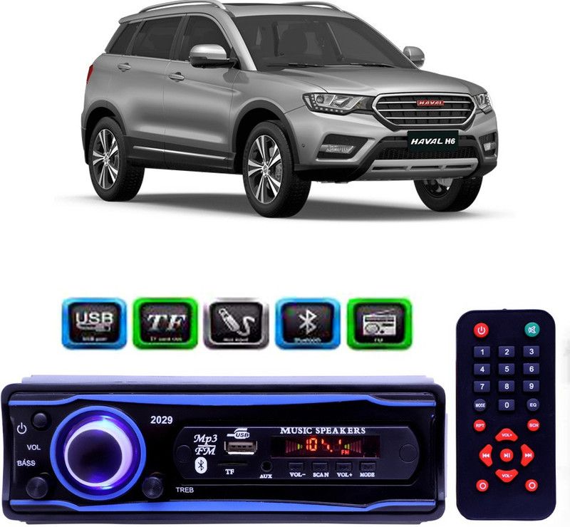 Genipap STEREO-999 BLUETOOTH/USB/SD/AUX/FM/MP3 (BLUE & Black)-141 Car Stereo  (Single Din)