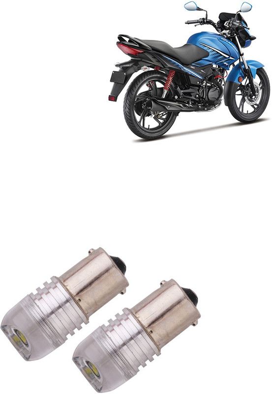 ACTOVISH WHITE-BIKE-BCK-LGHT_37 Brake Light Motorbike LED for Hero (12 V, 5 W)  (Glamour, Pack of 2)