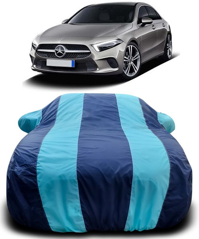 AutoBurn Car Cover For Mercedes Benz A-Class (With Mirror Pockets)  (Blue, Blue)