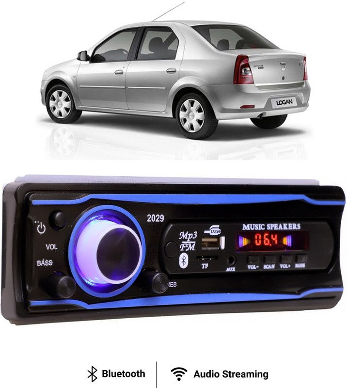 Purpleheart Blue Stereo-999 BLUETOOTH/USB/SD/AUX/FM/MP3 (BLUE & Black)P-269 Car Stereo  (Single Din)