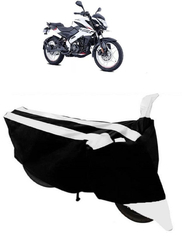 HEMSKAR Two Wheeler Cover for Bajaj  (Pulsar NS 160, Black, White)
