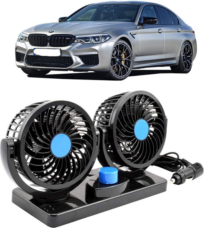 Amulite Car Fan 12V 360 Head 2 Speed Quiet Strong for All Auto Vehicles-Evl-593 Car Interior Fan  (12 V)