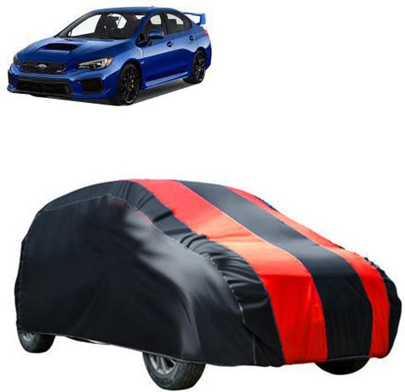 QualityBeast Car Cover For Subaru Universal For Car (Without Mirror Pockets)  (Maroon, Black)