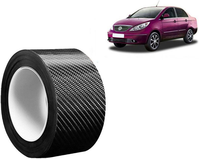 Selifaur Plastic Car Door Guard  (Black, Grey, Pack of 1, Tata, Manza)