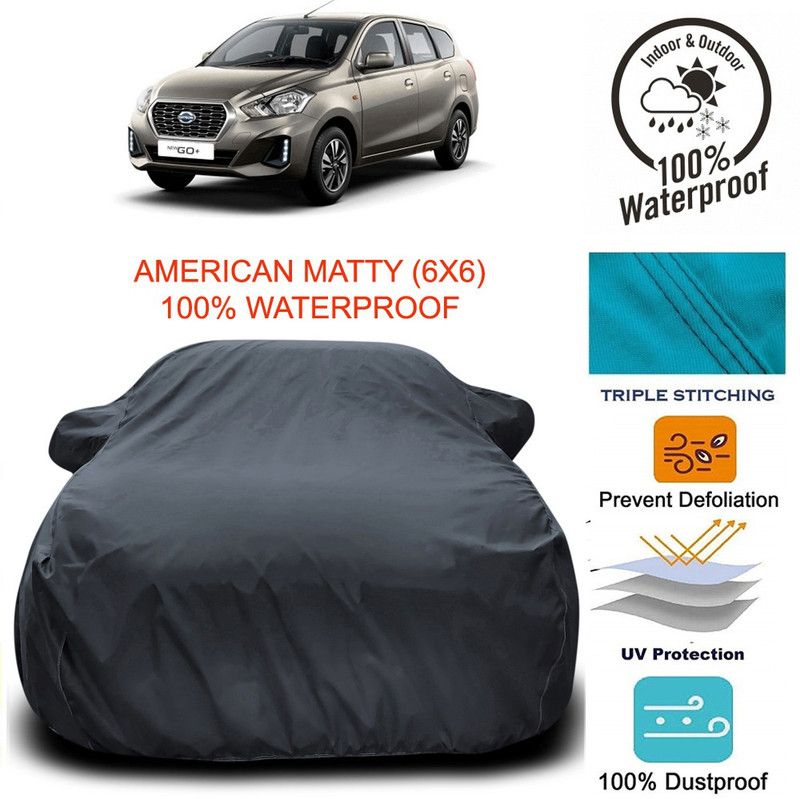 ProRox Car Cover For Datsun Go+ (With Mirror Pockets)  (Grey)