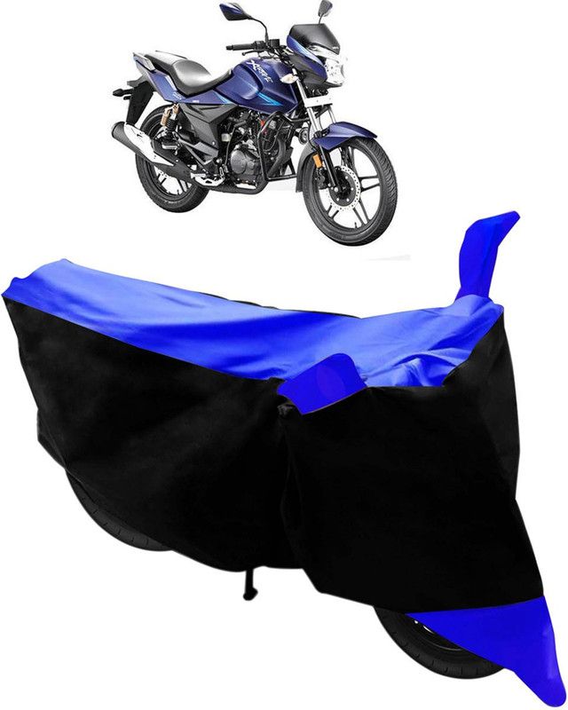 Purpleheart Two Wheeler Cover for Hero  (Xtreme, Black, Blue)