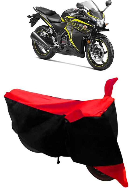ABORDABLE Waterproof Two Wheeler Cover for Honda  (CBR 250R, Red, Black)