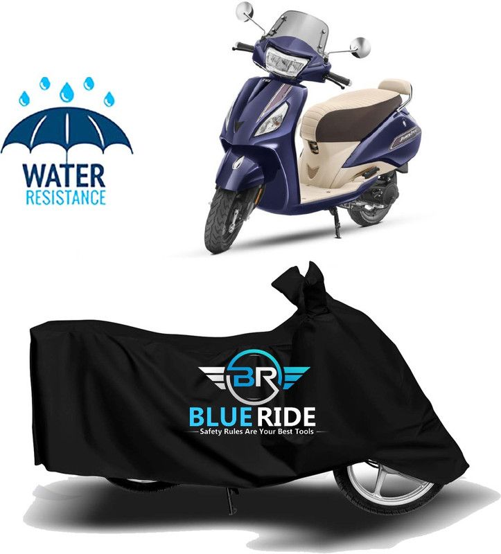 BLUERIDE Two Wheeler Cover for TVS  (Jupiter classic, Black)