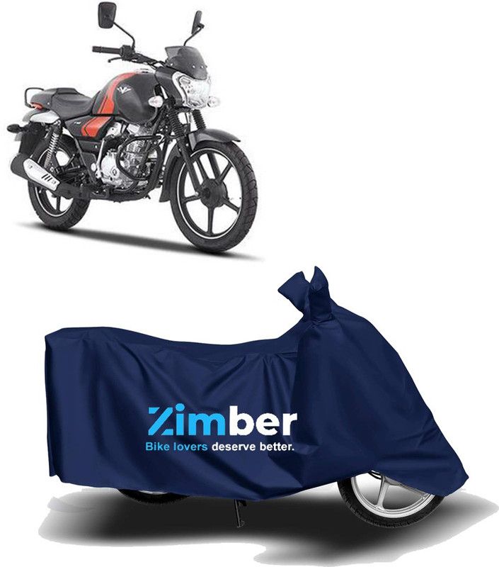 ZIMBER Two Wheeler Cover for Bajaj  (V12, Blue)