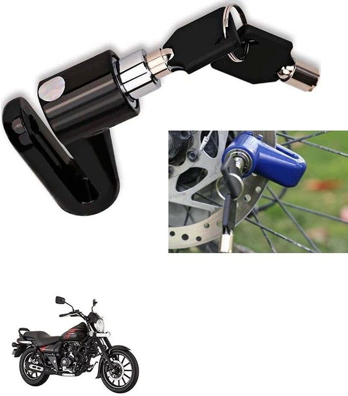 AS TRADERS Motorcycle Disc Brake Lock/Disk Lock Security for Bajaj Avenger 220 Street Motorcycle Disc Brake Lock/Disk Lock Security for Bajaj Avenger 220 Street Disc Lock  (Blue, Black, Red)