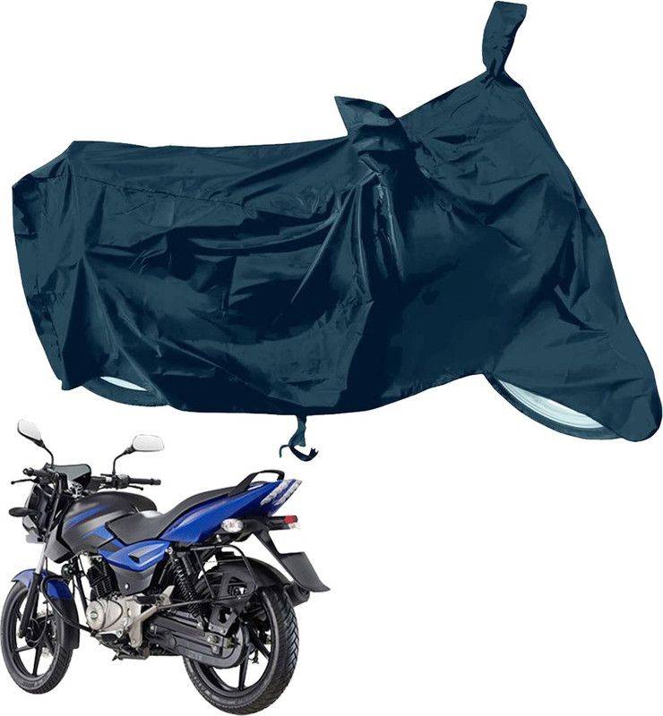 RiderShine Waterproof Two Wheeler Cover for Bajaj  (Pulsar 200, Black)