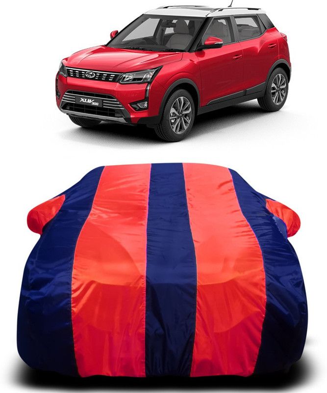 AUTOGARH Car Cover For Mahindra XUV 300 (With Mirror Pockets)  (Red, Blue)