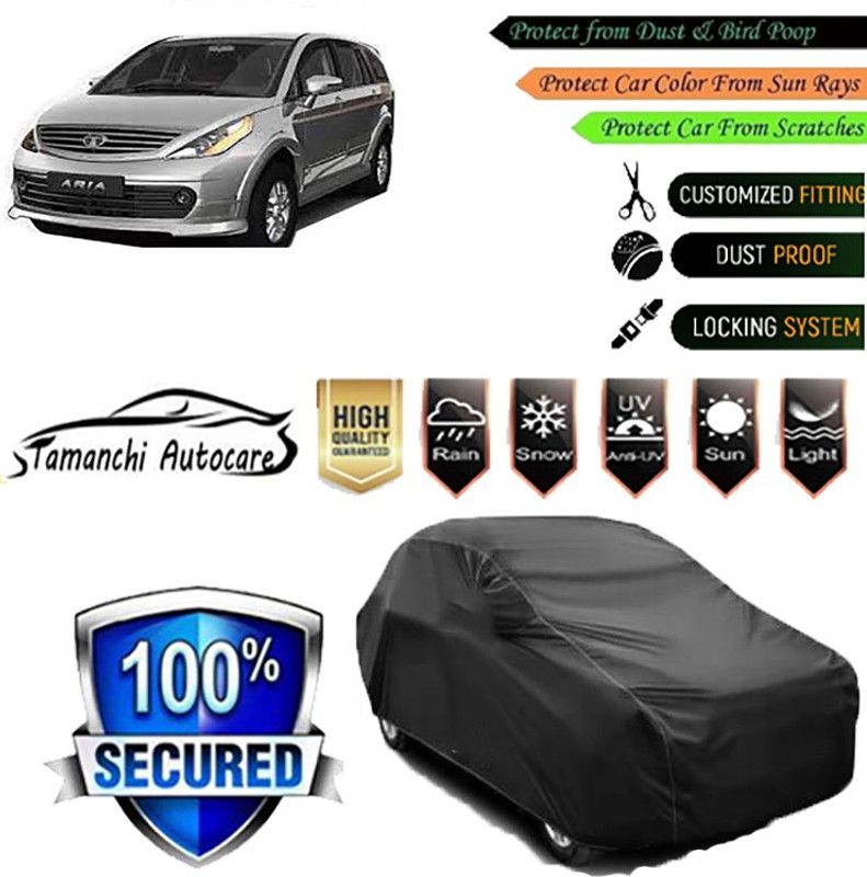 Tamanchi Autocare Car Cover For Tata Aria  (Black)