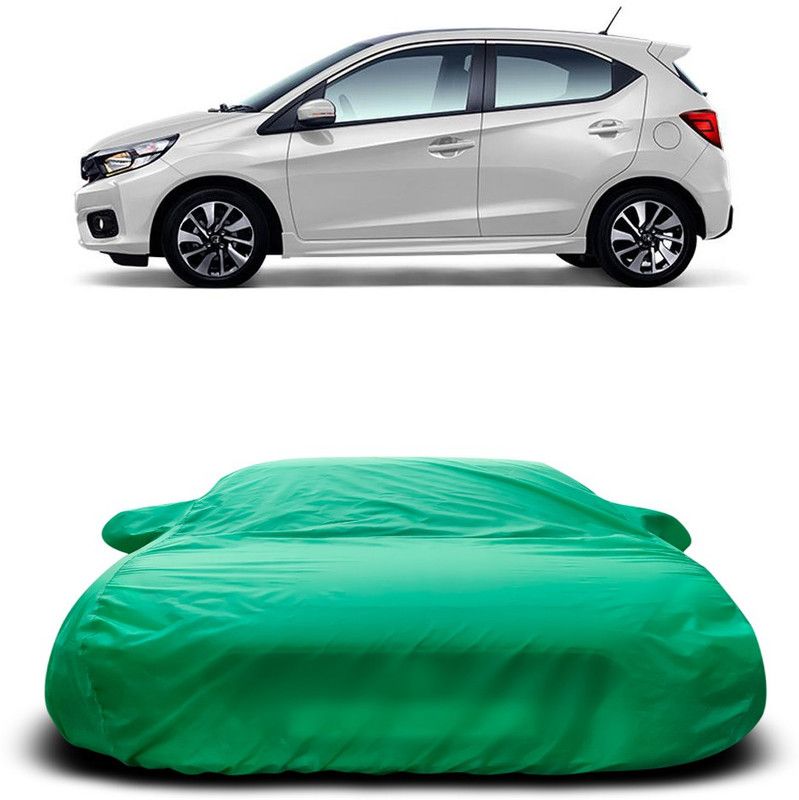 Ascension Car Cover For Honda Brio (With Mirror Pockets)  (Green)