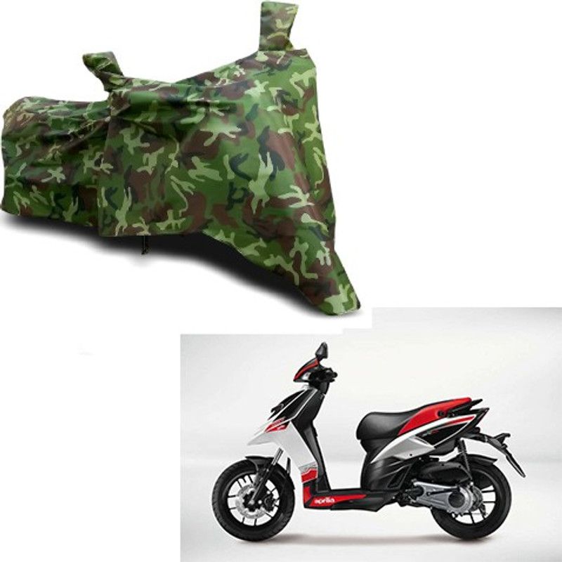 Gavya Waterproof Two Wheeler Cover for Aprilia  (SR 125, Multicolor)