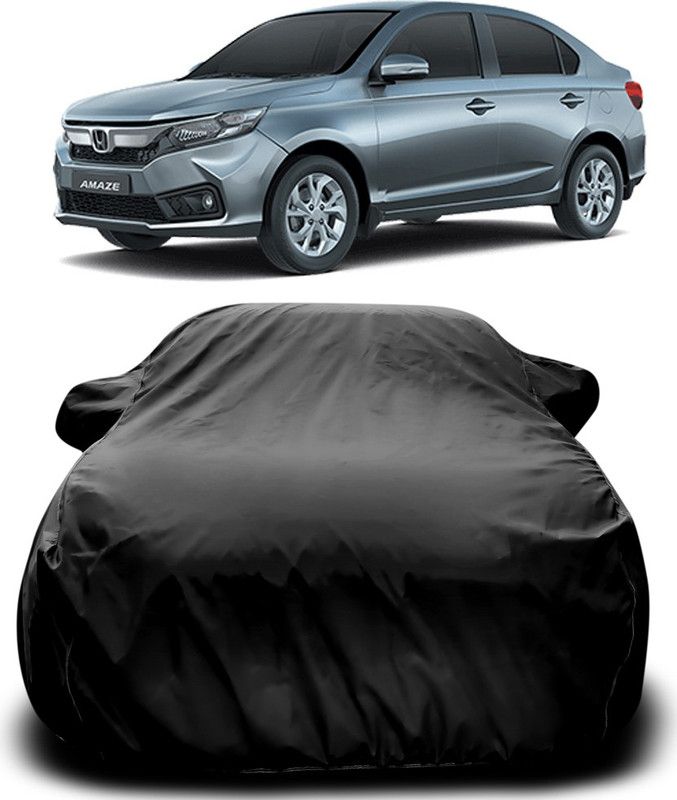 ARN Car Cover For Honda Amaze (With Mirror Pockets)  (Black)