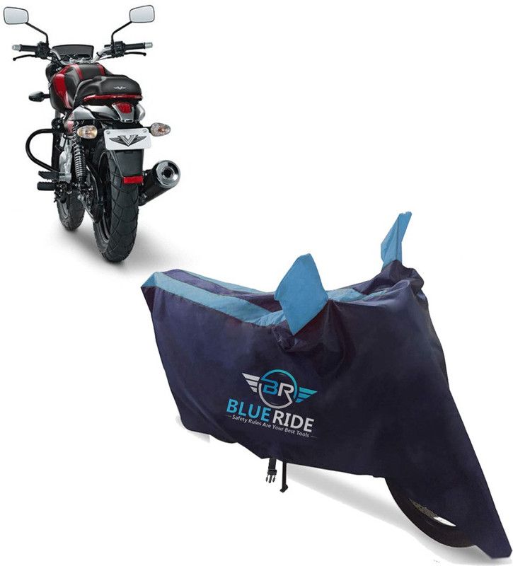 BLUERIDE Two Wheeler Cover for Bajaj  (V12, Blue)